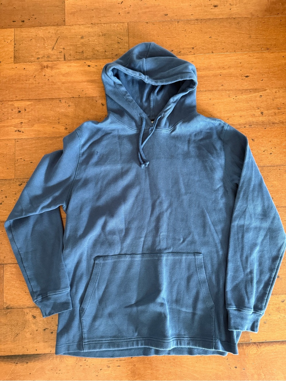 The North Face Men's Waffle Slate Blue Pullover Hoodie